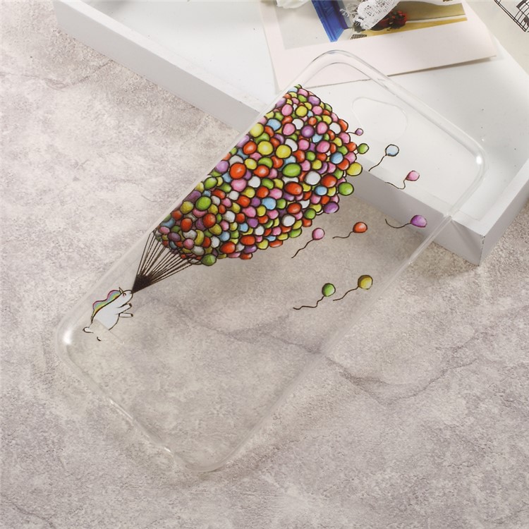 Embossed TPU Mobile Phone Cover for LG X Power 2 - Flying Balloons-1