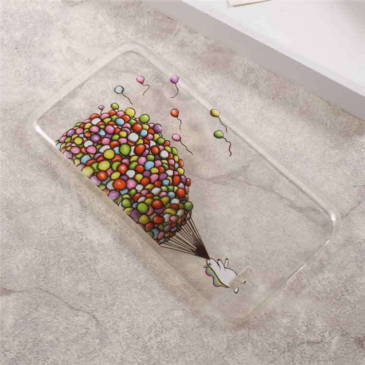 Embossed TPU Mobile Phone Cover for LG X Power 2 - Flying Balloons-2