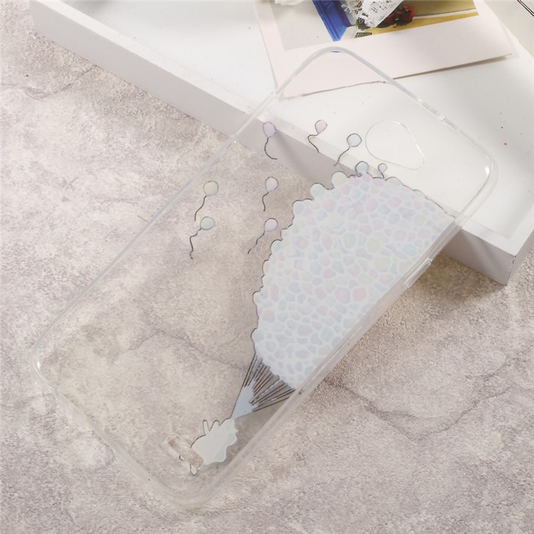 Embossed TPU Mobile Phone Cover for LG X Power 2 - Flying Balloons-3