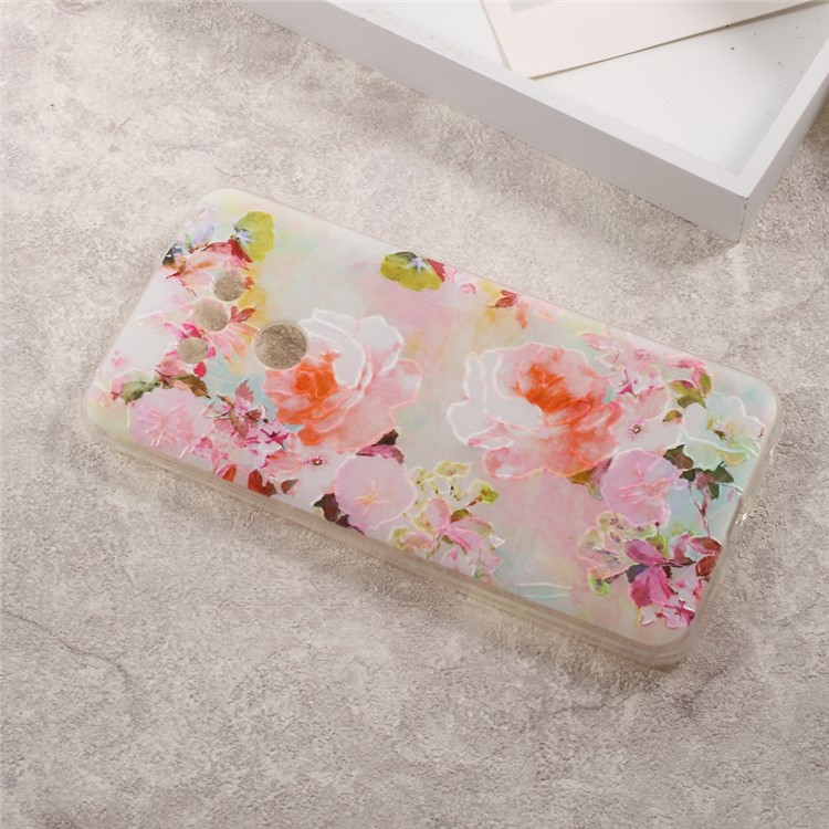 Embossing TPU Mobile Casing Cover for LG G6 - Blooming Flowers-2