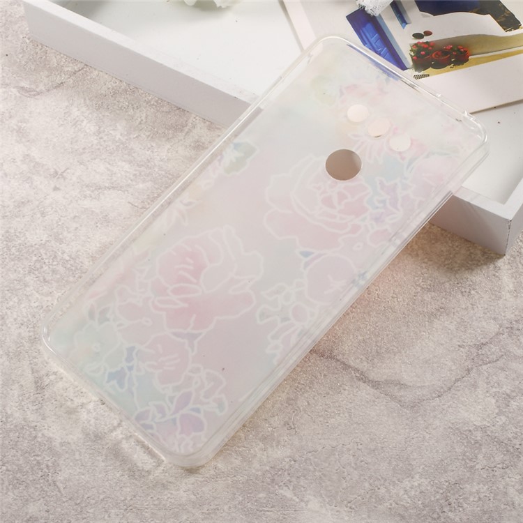 Embossing TPU Mobile Casing Cover for LG G6 - Blooming Flowers-4