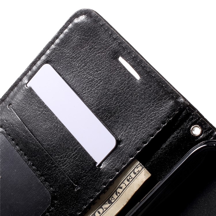 Contrast Color Stand PU Leather Wallet Cover for LG K10 (2017) - Black-6