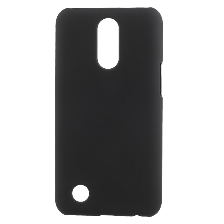 Rubberized Hard Plastic Back Phone Cover for LG K10 (2017) / LV5 - Black-1