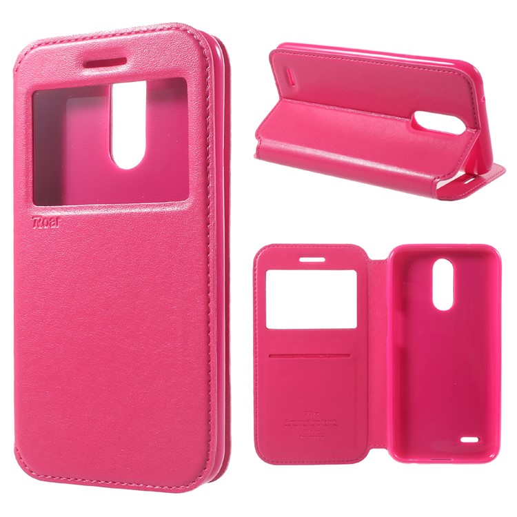 ROAR KOREA View Window Magnetic Leather Case for LG K10 (2017) - Rose-1