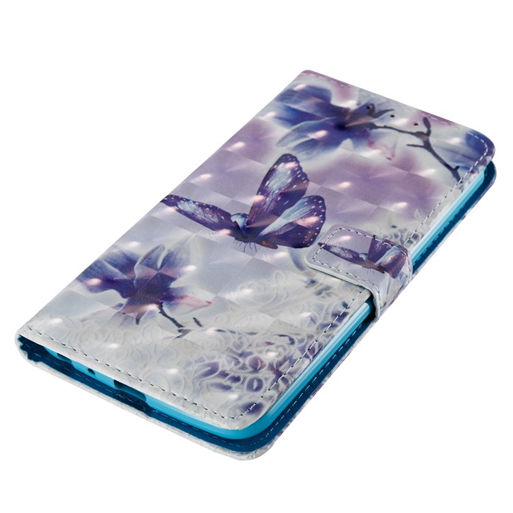 Pattern Printing Light Spot Decor Leather Phone Case for LG Stylus 3 - Flowers and Butterflies-4