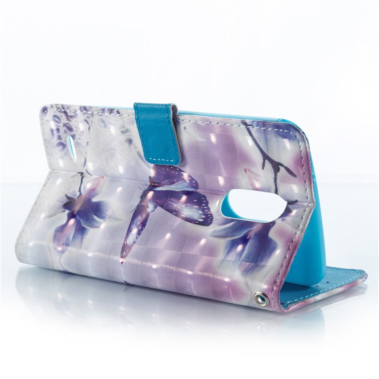Pattern Printing Light Spot Decor Leather Phone Case for LG Stylus 3 - Flowers and Butterflies-6
