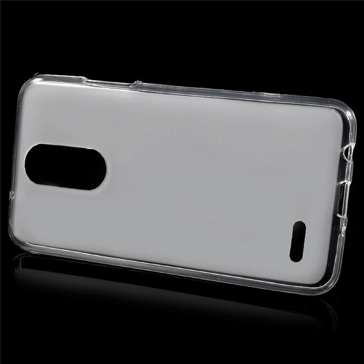 Matte Skin TPU Phone Cover Case for LG K4 (2017) - Transparent-2
