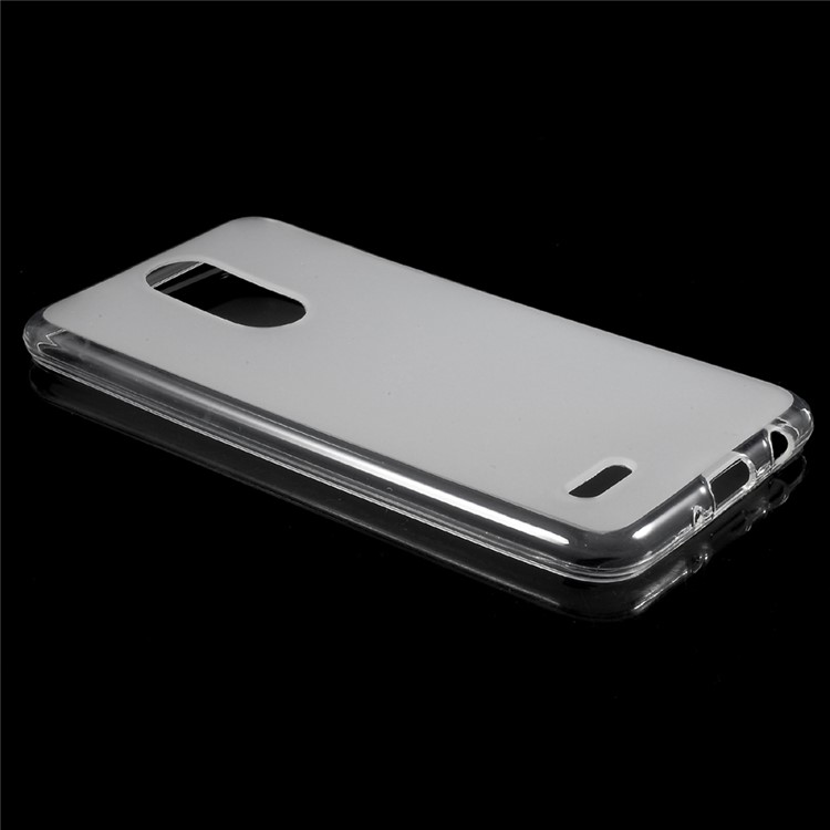 Matte Skin TPU Phone Cover Case for LG K4 (2017) - Transparent-3