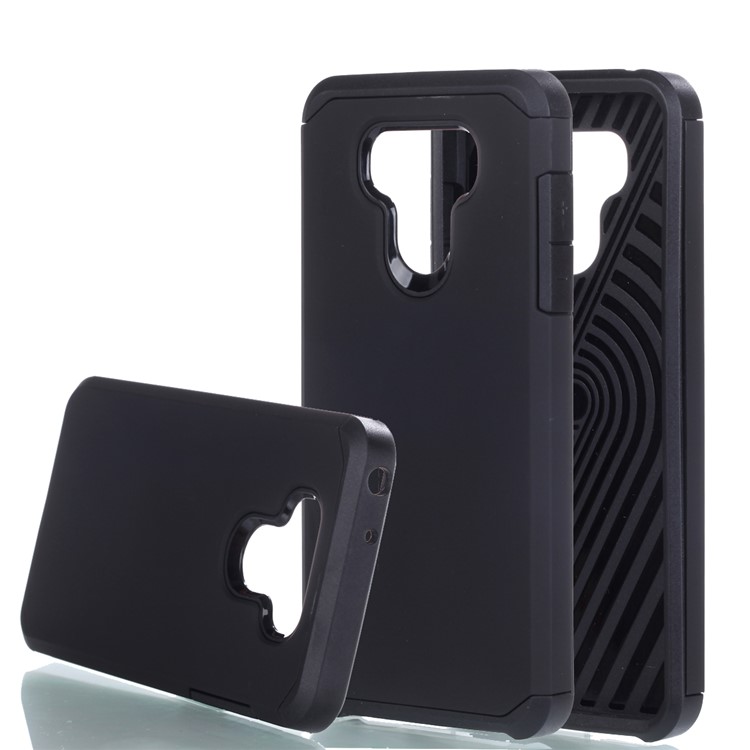 Armor PC + TPU Hybrid Cellphone Cover for LG G6 - Black-1
