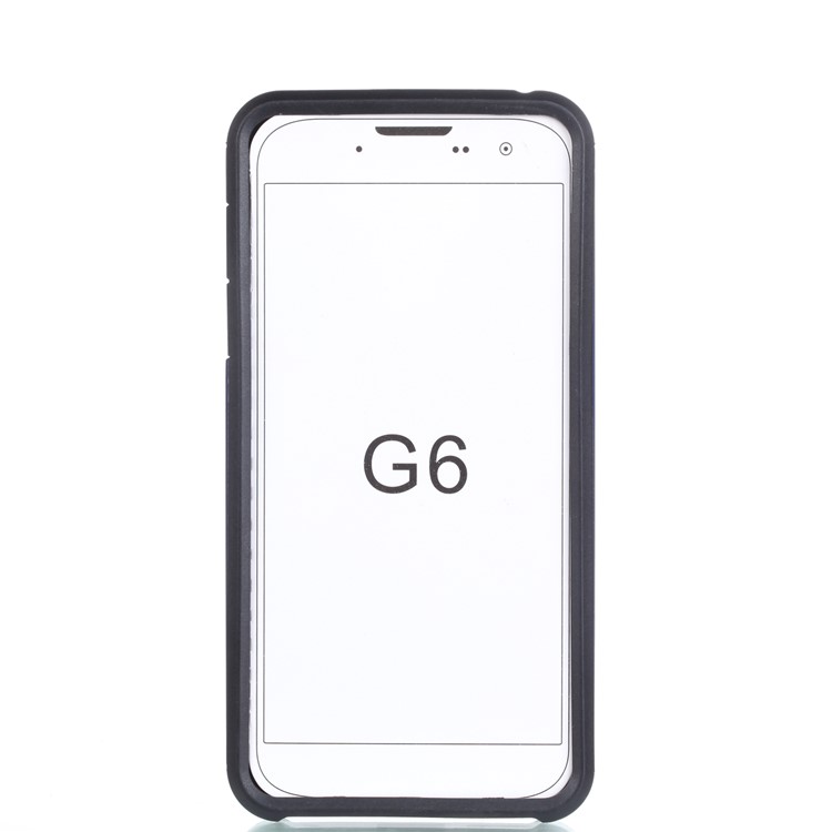 Armor PC + TPU Hybrid Cellphone Cover for LG G6 - Black-2