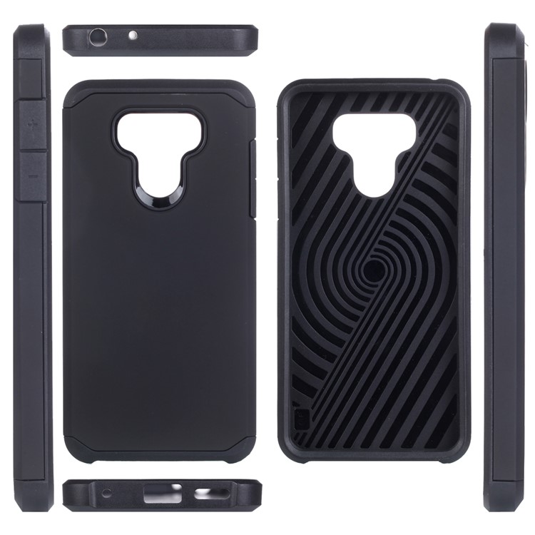 Armor PC + TPU Hybrid Cellphone Cover for LG G6 - Black-6