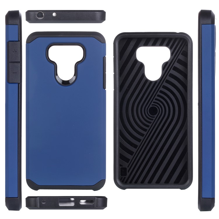 Armor PC + TPU Hybrid Cover for LG G6 - Dark Blue-3