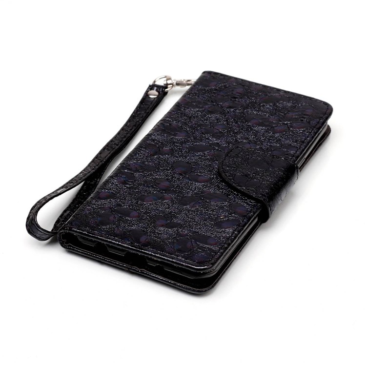 Laser 3D Colorido Carving Butterfly Wallet Leather Stand Case para LG X Style - Black-6