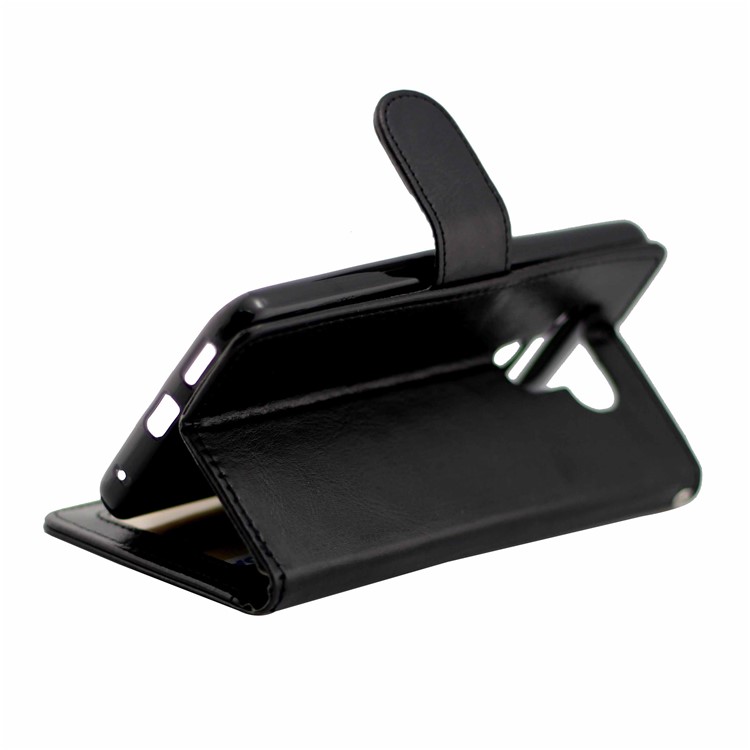 Crazy Horse Wallet Leather Mobile Casing with Stand for LG G6 - Black-3