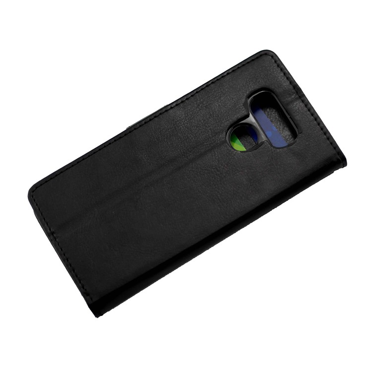 Crazy Horse Wallet Leather Mobile Casing with Stand for LG G6 - Black-8