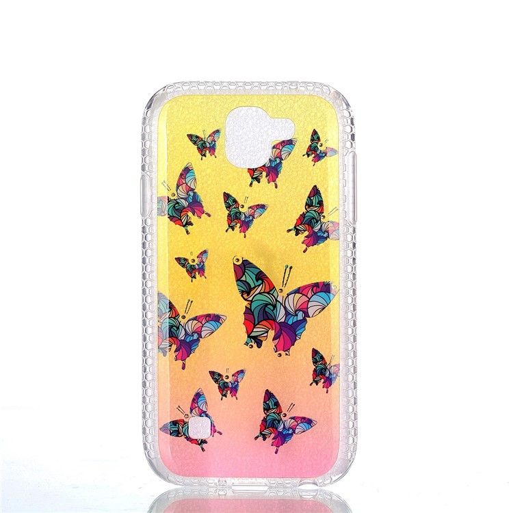 Patterned Inner Rhinestone TPU Case for LG K3 (2017) - Colorful Butterflies-2