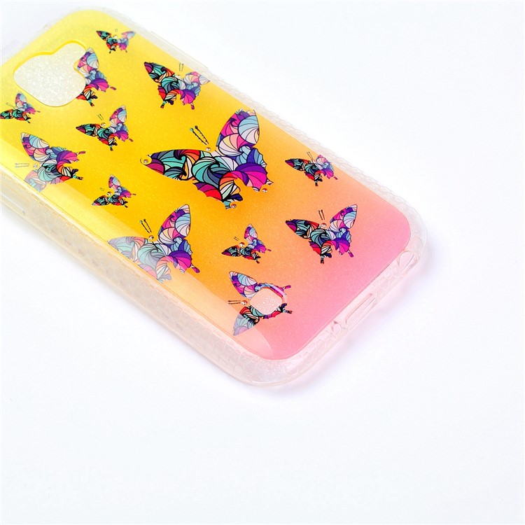 Patterned Inner Rhinestone TPU Case for LG K3 (2017) - Colorful Butterflies-4