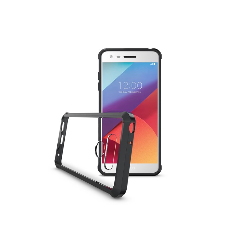 TPU + Transparent Acrylic Mobile Phone Case for LG G6 - Black-10