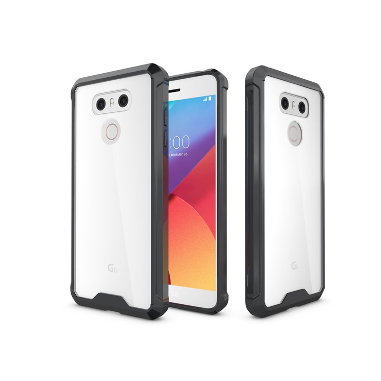 TPU + Transparent Acrylic Mobile Phone Case for LG G6 - Black-11