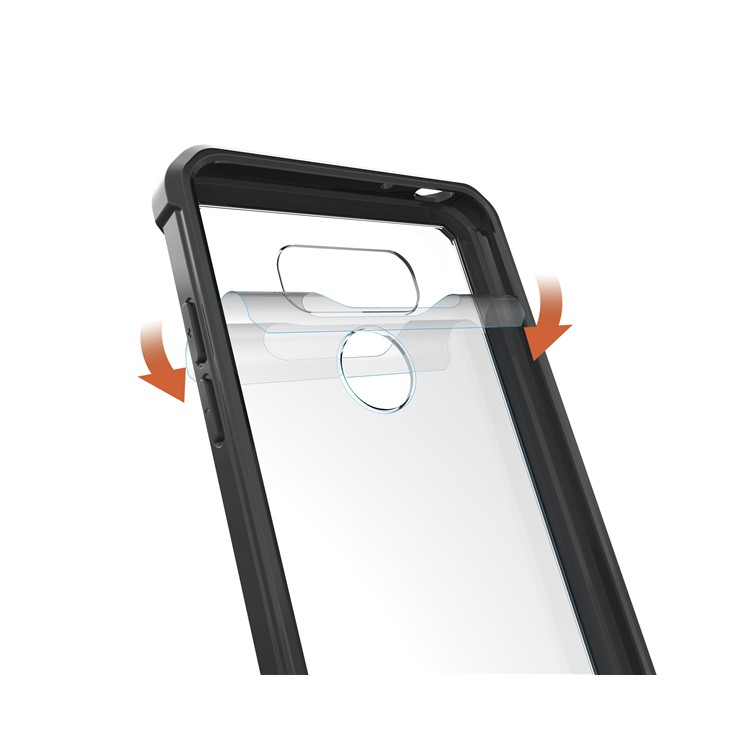 TPU + Transparent Acrylic Mobile Phone Case for LG G6 - Black-6
