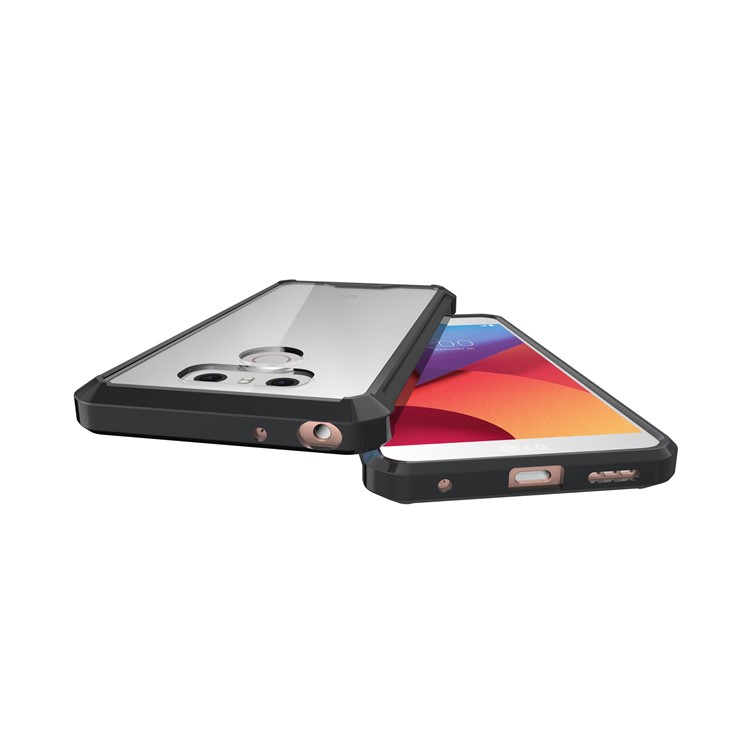 TPU + Transparent Acrylic Mobile Phone Case for LG G6 - Black-8
