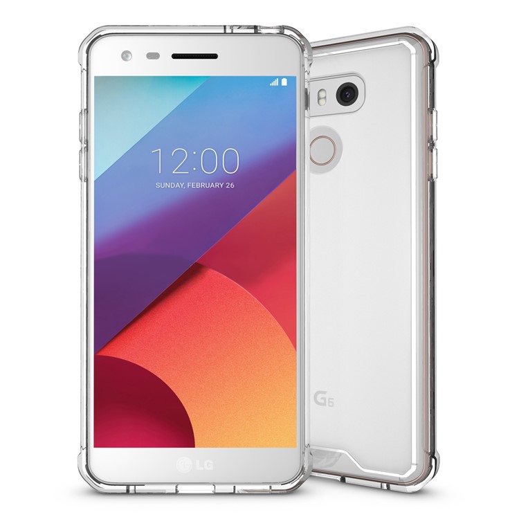 TPU + Transparent Acrylic Protective Phone Case for LG G6 - Transparent-1