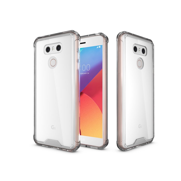 TPU + Transparent Acrylic Protective Phone Case for LG G6 - Transparent-10