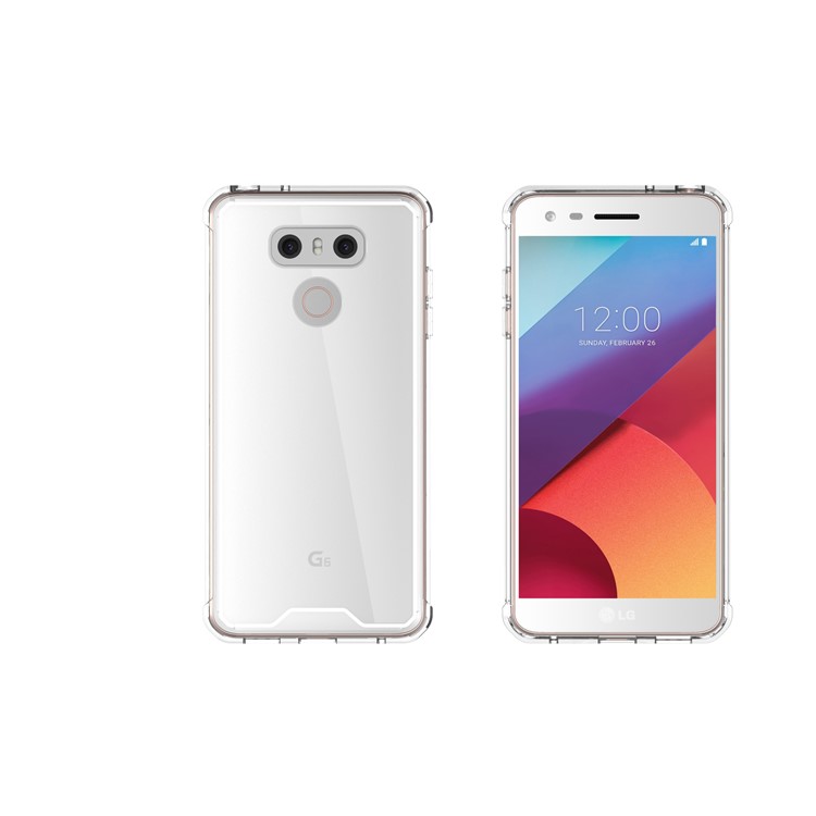 TPU + Transparent Acrylic Protective Phone Case for LG G6 - Transparent-11