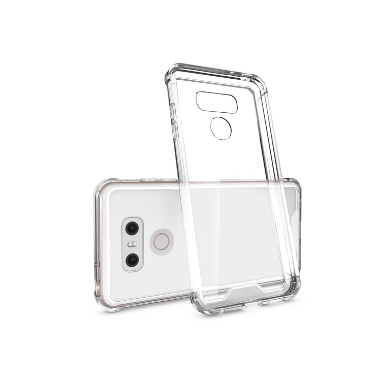 TPU + Transparent Acrylic Protective Phone Case for LG G6 - Transparent-2