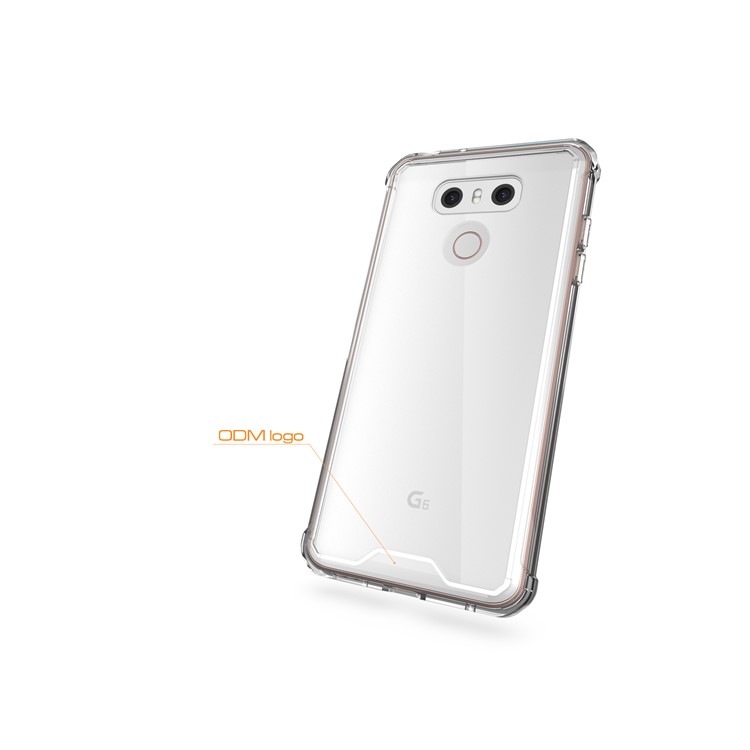 TPU + Transparent Acrylic Protective Phone Case for LG G6 - Transparent-6