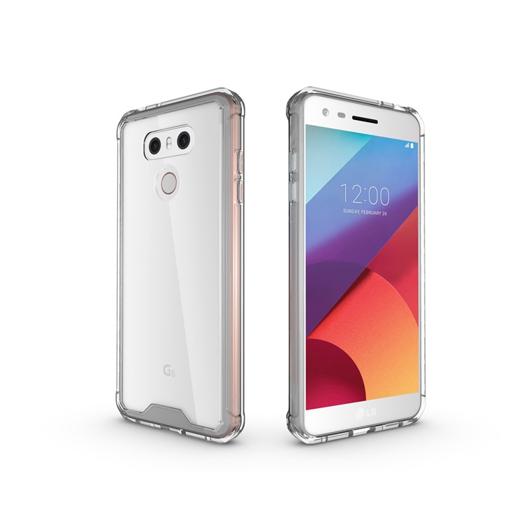 TPU + Transparent Acrylic Protective Phone Case for LG G6 - Transparent-7