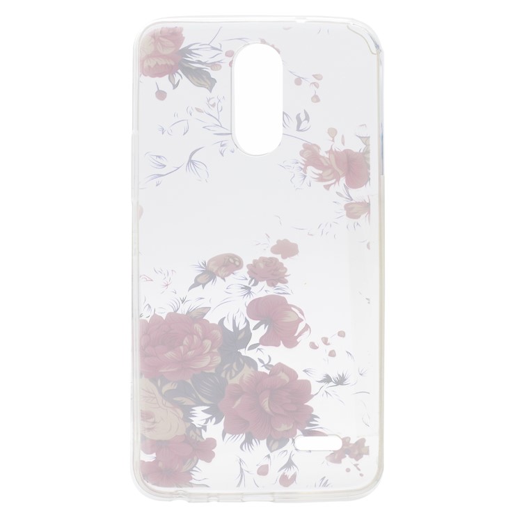 Pattern Printing TPU Phone Case for LG Stylus 3 - Vivid Flowers-2