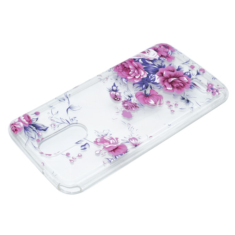 Pattern Printing TPU Phone Case for LG Stylus 3 - Vivid Flowers-4