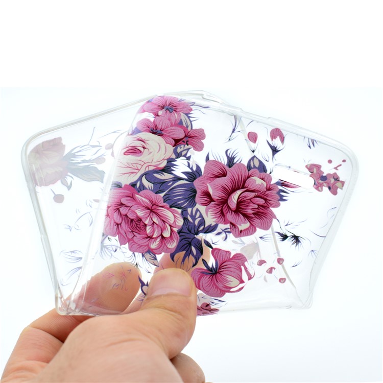 Pattern Printing TPU Phone Case for LG Stylus 3 - Vivid Flowers-5