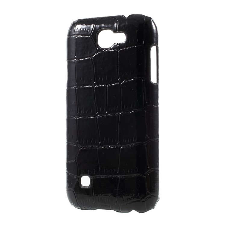 Leather Coated PC Protection Cellphone Casing Cover for LG K3 (2017) - Crocodile Texture / Black-2