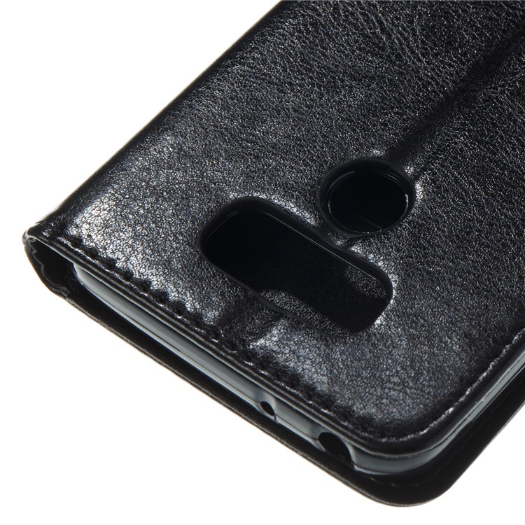 Imprint Colored Butterfly and Flower Leather Case for LG G6 - Black-3