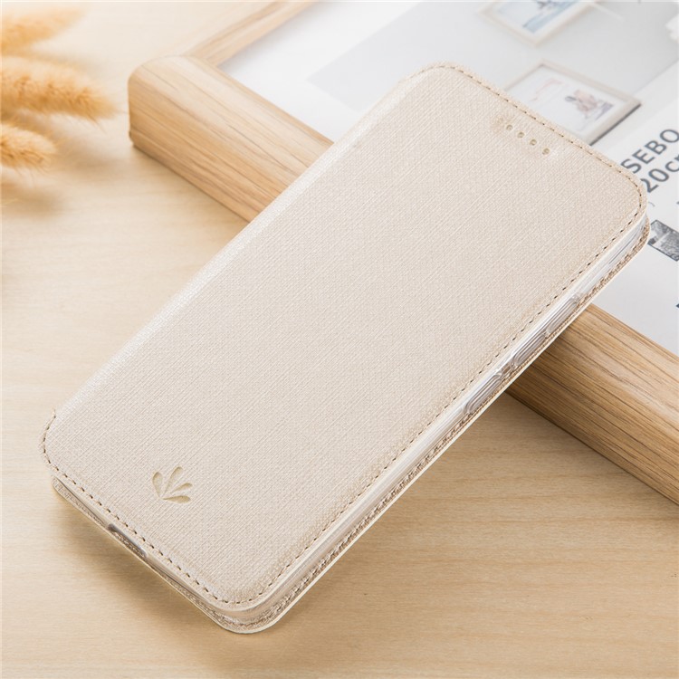 VILI DMX Leather Card Holder Phone Cover with Stand for LG Stylus 3 - Beige-1