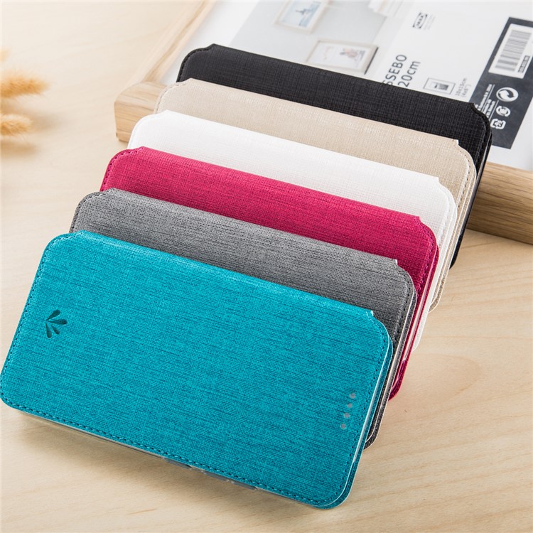 VILI DMX Leather Card Holder Phone Cover with Stand for LG Stylus 3 - Beige-5