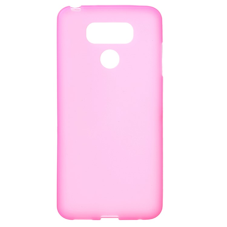 Matte Anti-fingerprint TPU Back Mobile Cover Shell for LG G6 - Rose-1