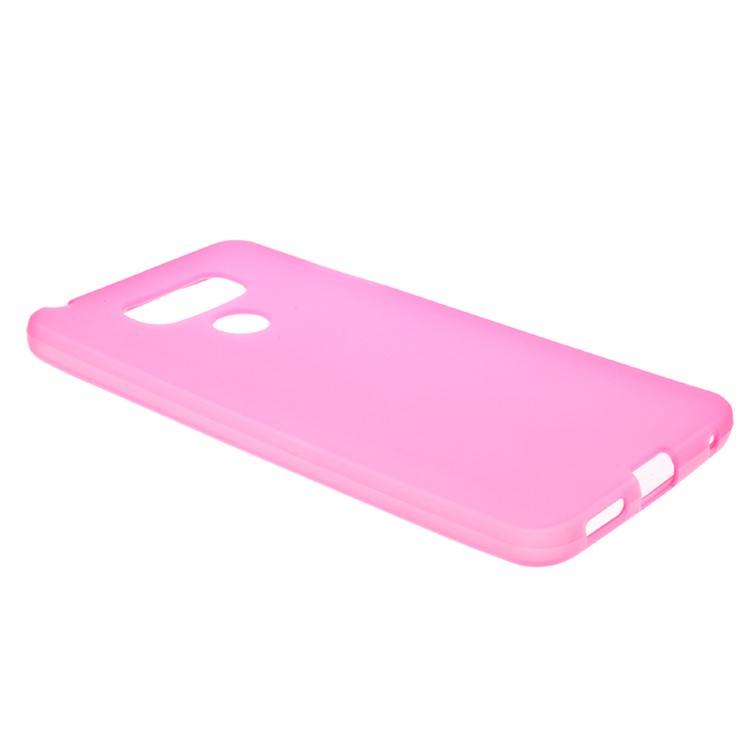 Matte Anti-fingerprint TPU Back Mobile Cover Shell for LG G6 - Rose-3