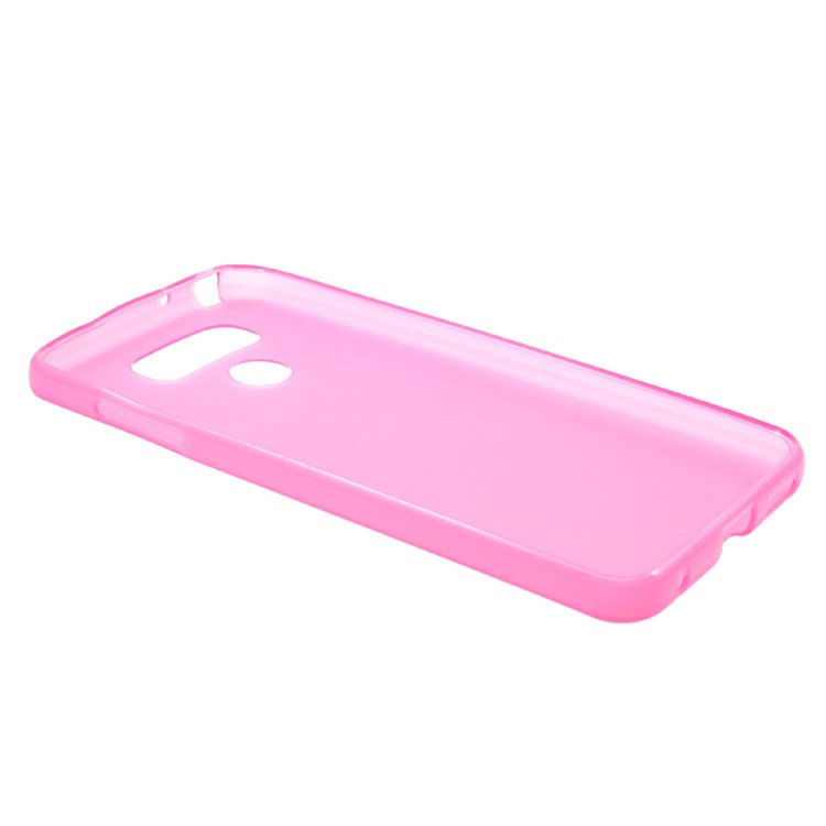 Matte Anti-fingerprint TPU Back Mobile Cover Shell for LG G6 - Rose-4
