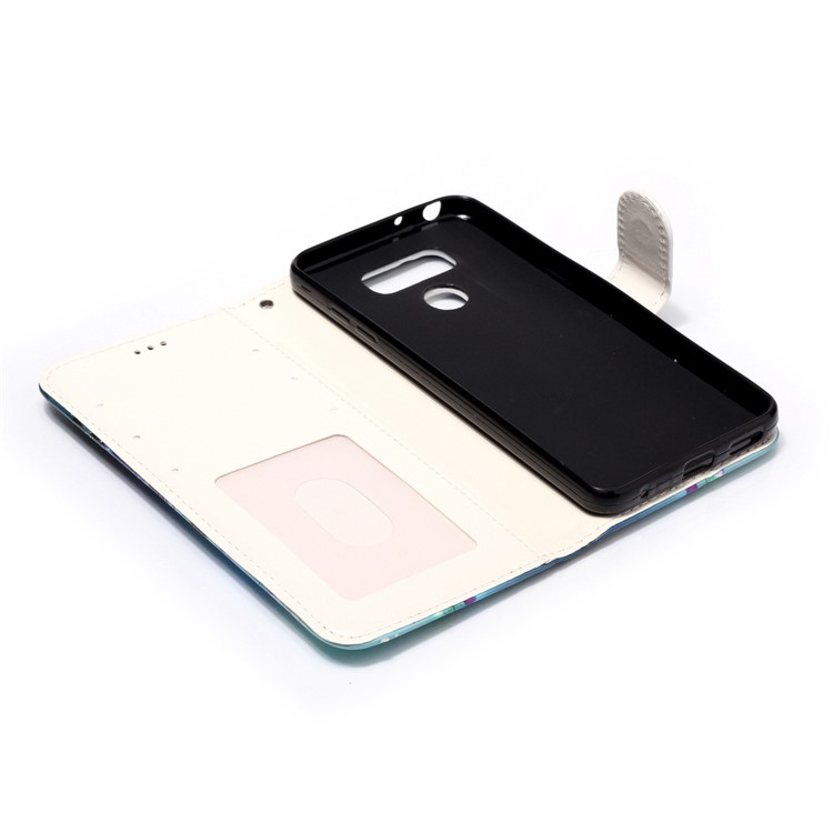 Pattern Printing Embossed Glossy Leather Protective Phone Case for LG G6 - Tiger-8