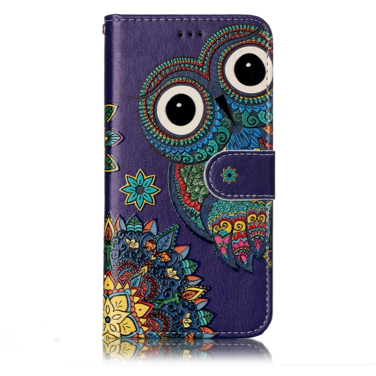 Pattern Printing Embossed Leather Protective Phone Shell for LG G6 - Owl-2