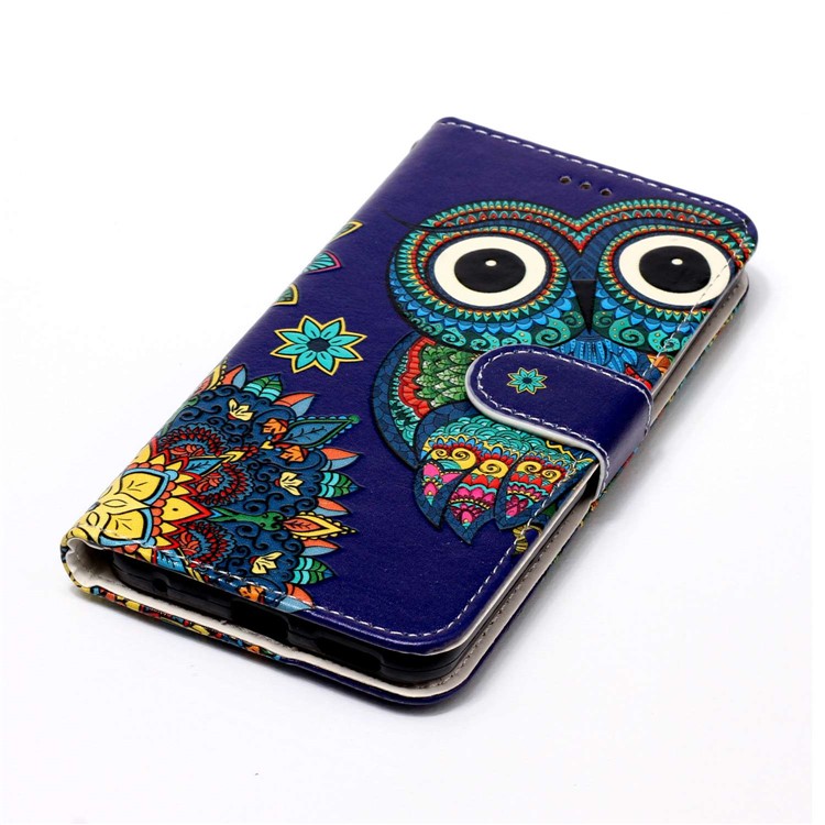Pattern Printing Embossed Leather Protective Phone Shell for LG G6 - Owl-6