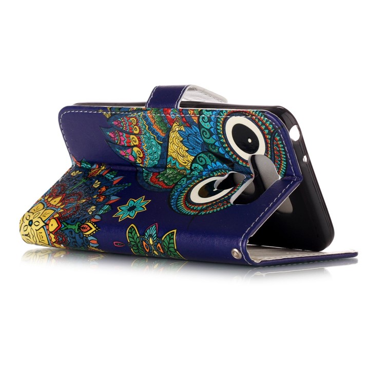 Pattern Printing Embossed Leather Protective Phone Shell for LG G6 - Owl-7