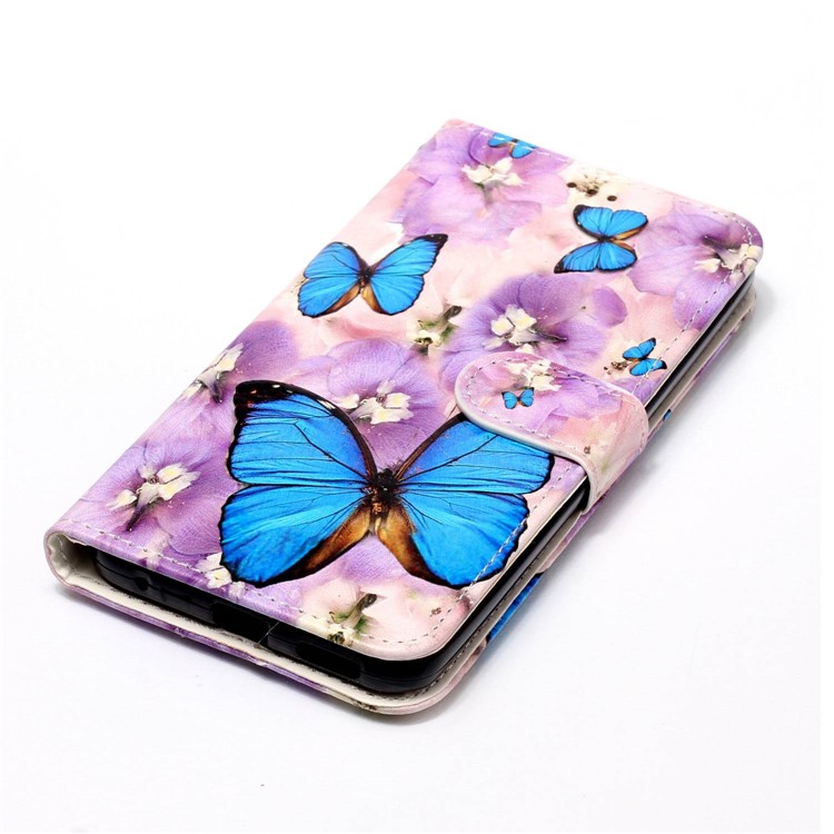 Impresión de patrón en relieve de cuero Funda de teléfono de protección para LG G6 - Mariposa-6