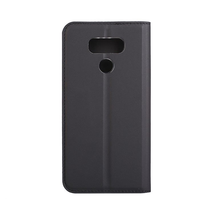 Ultra-thin Stand Leather Cell Phone Casing for LG G6 - Black-2