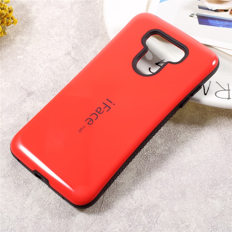 IFACE MALL for LG G6 PC + TPU Protection Accessory Casing Non-slip Grains on Two Sides - Red-1