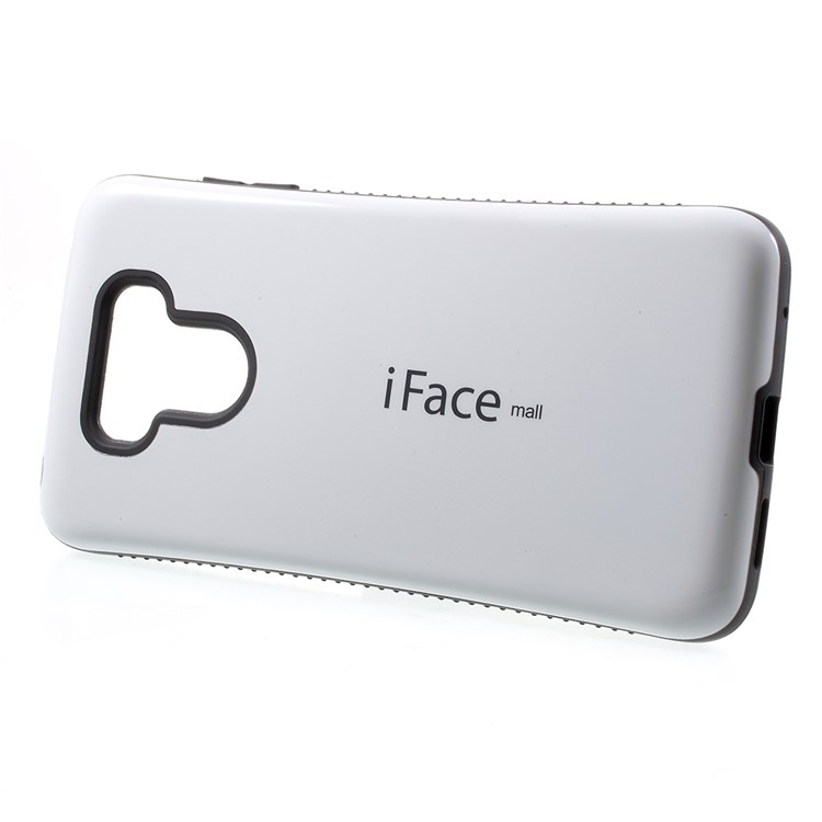 IFACE MALL for LG G6 Non-slip Grains on Two Sides PC + TPU Protection Mobile Phone Cover - White-2