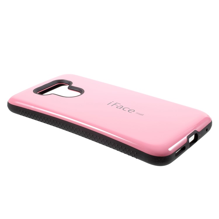 IFACE MALL PC + TPU Protection Mobile Phone Shell Non-slip Grains on Two Sides for LG G6 - Pink-4